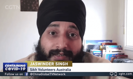 CGTN coverage of Sikh Volunteers Free Food Home Delivery Service