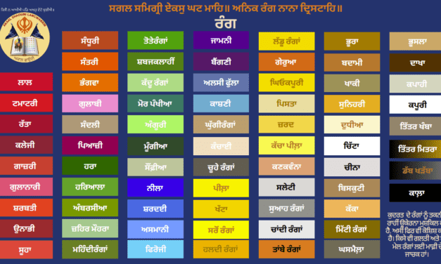ਰੰਗ Colour