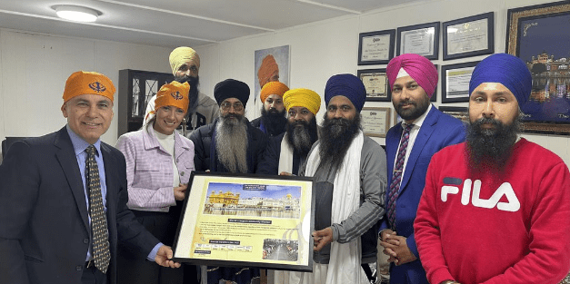 VIPs Visit to Sikh Volunteers Australia