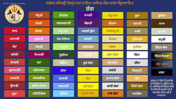 ਰੰਗ Colour